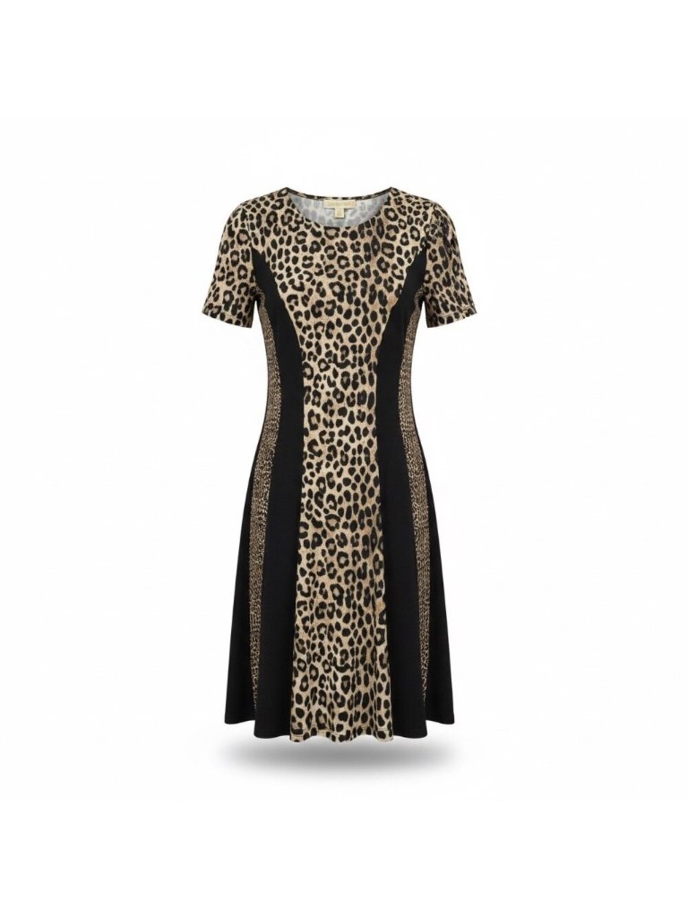 Michael Kors Womens Black Leopard Print Dress Size M